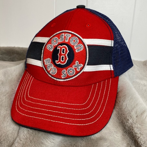 47 Twins Boston Red Sox Retro SnapBack Mesh Trucker Hat MLB Genuine Merchandise - Picture 1 of 7